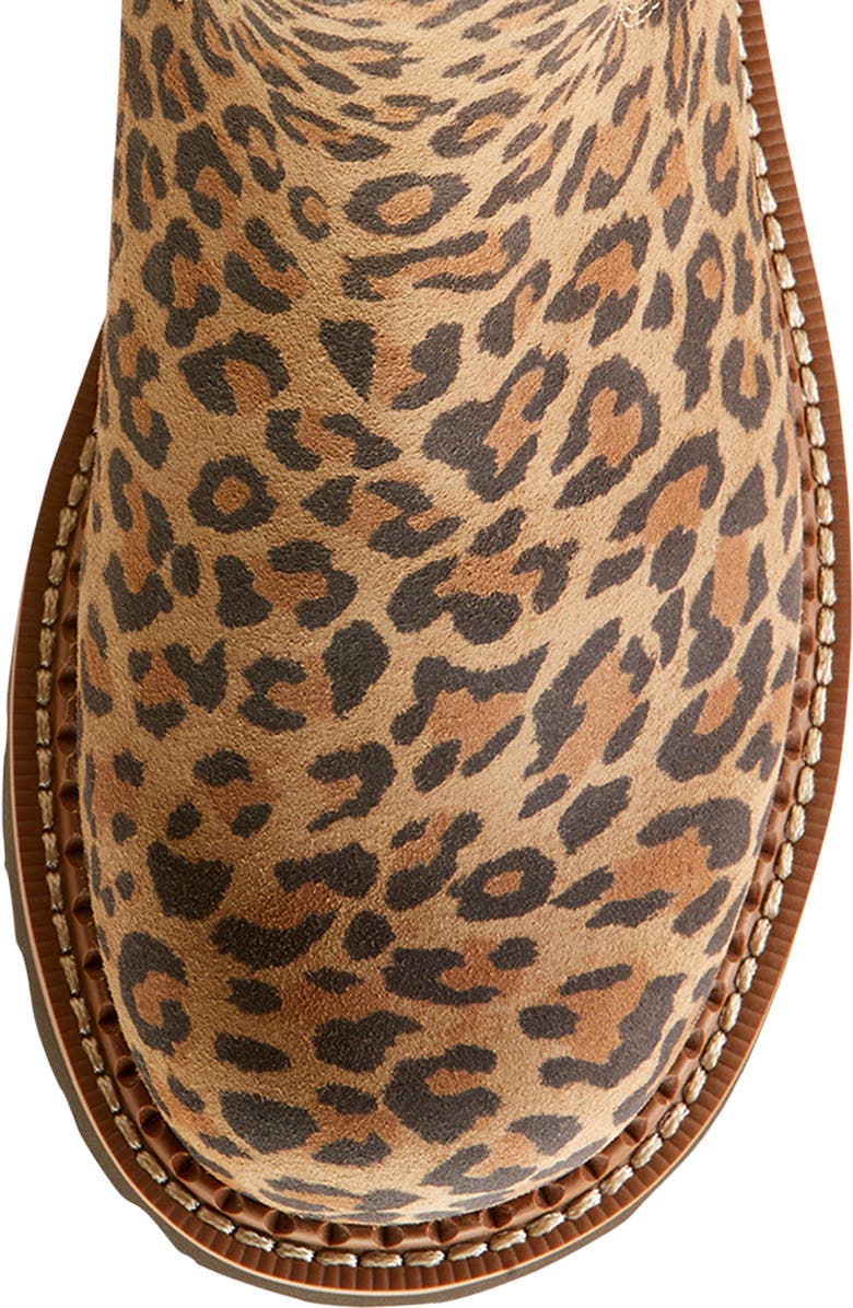 Ariat Fatbaby Western Chelsea Boot, Alternate, color, Cheetah