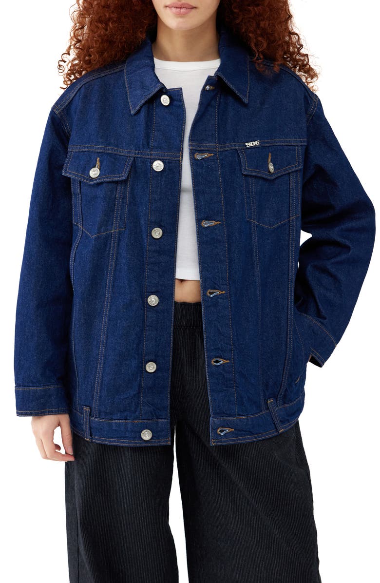 BDG Urban Outfitters Western Denim Jacket, Main, color, Rinse Denim