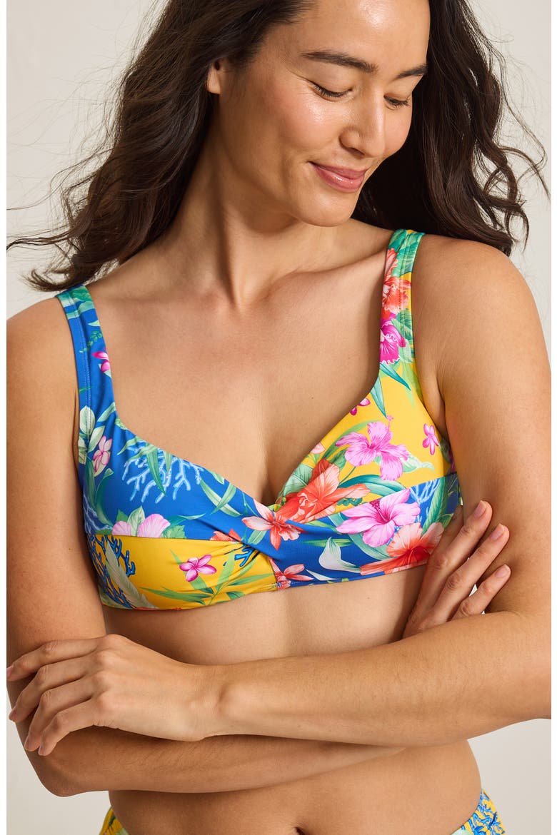 Isola Twist Front Bikini Top, Alternate, color, PALACE BLUE