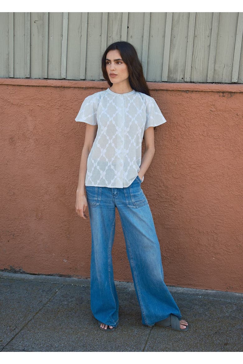 Kenna Flutter Sleeve Blouse, Alternate, color, Sonnet
