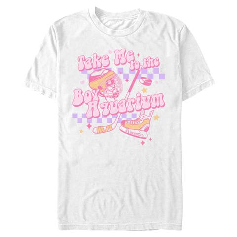 Men's Lost Gods Boy Aquarium Hockey Collage  Graphic T-Shirt