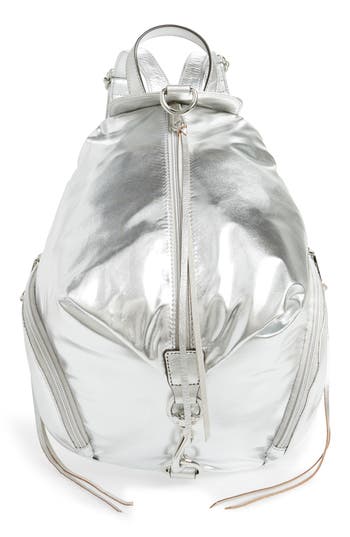 Rebecca Minkoff Julian Nylon Backpack - Metallic In Metallic Silver