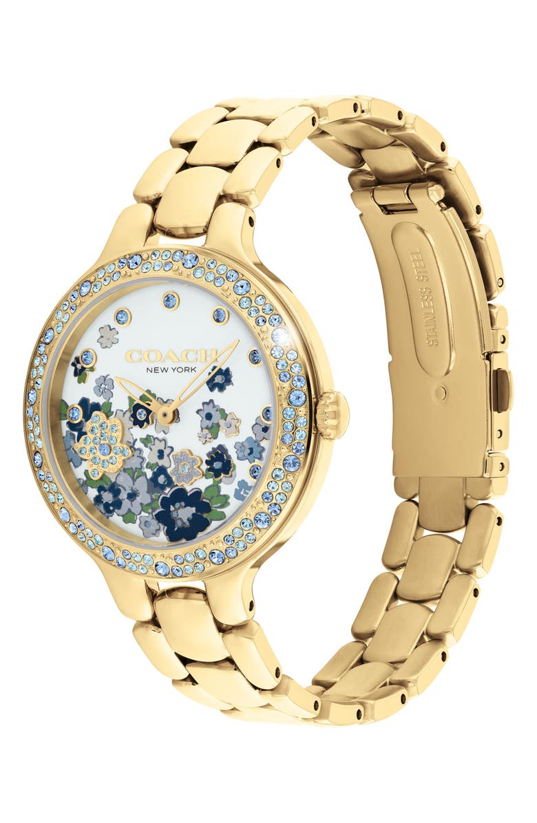 COACH Chelsea Bracelet Watch, 36mm, Alternate, color, Blue/ Gold