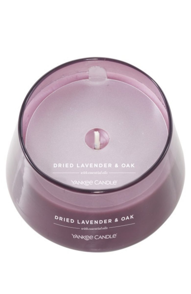 YANKEE CANDLE Dried Lavender & Oak Studio Candle with Essential Oils, Set of 2, Alternate, color, Purple