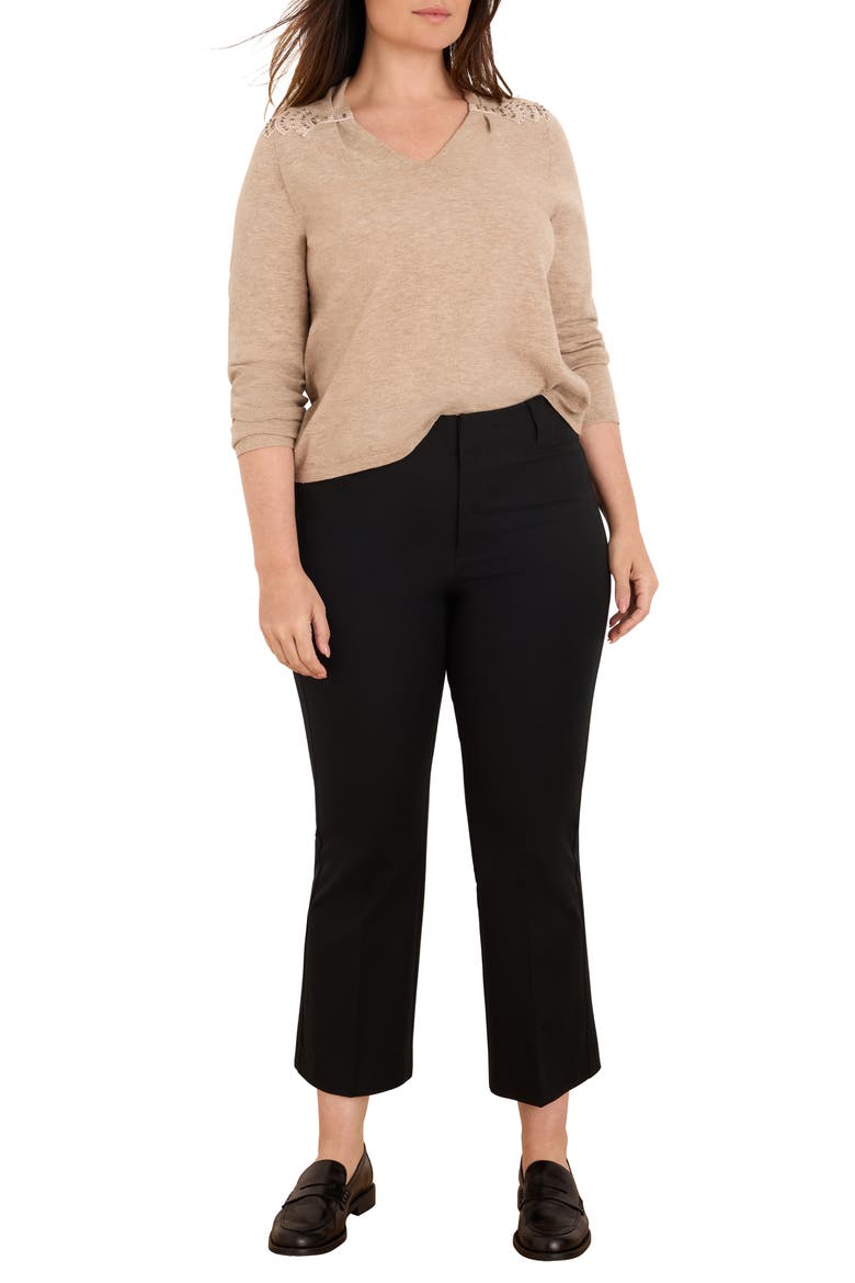 Shimmer Cinch Cotton Blend Sweater, Alternate, color, ALPACA