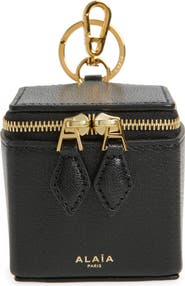 Alaïa Charms Cube Leather Coin Purse