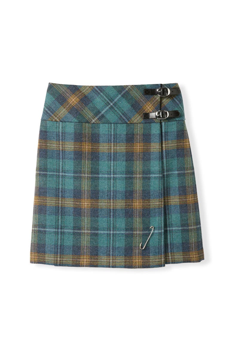 Celtic & Co. The British Celt Kilt, Alternate, color, Teal / Ochre Tartan