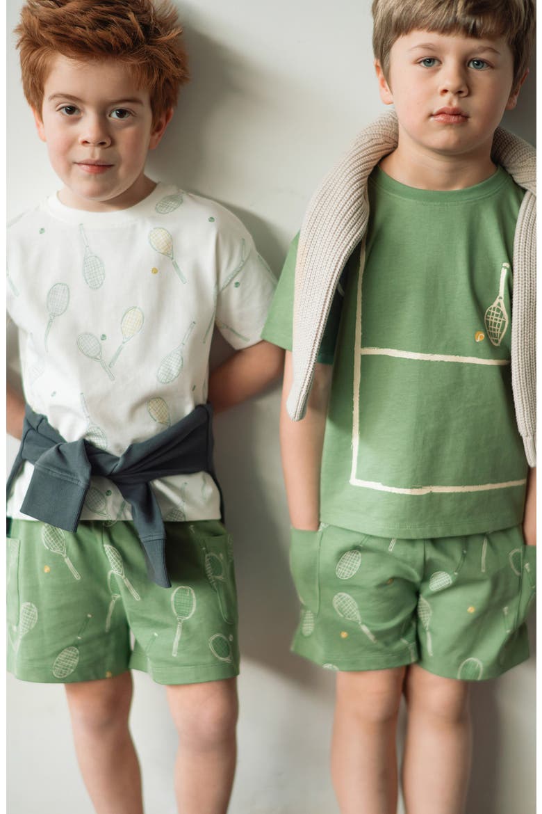 Kids' Drop Shoulder Organic Cotton T-Shirt, Alternate, color, MATCH POINT
