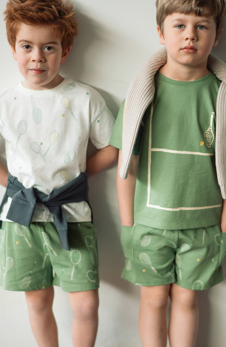 Pehr Kids' Drop Shoulder Organic Cotton T-Shirt, Alternate, color, Match Point