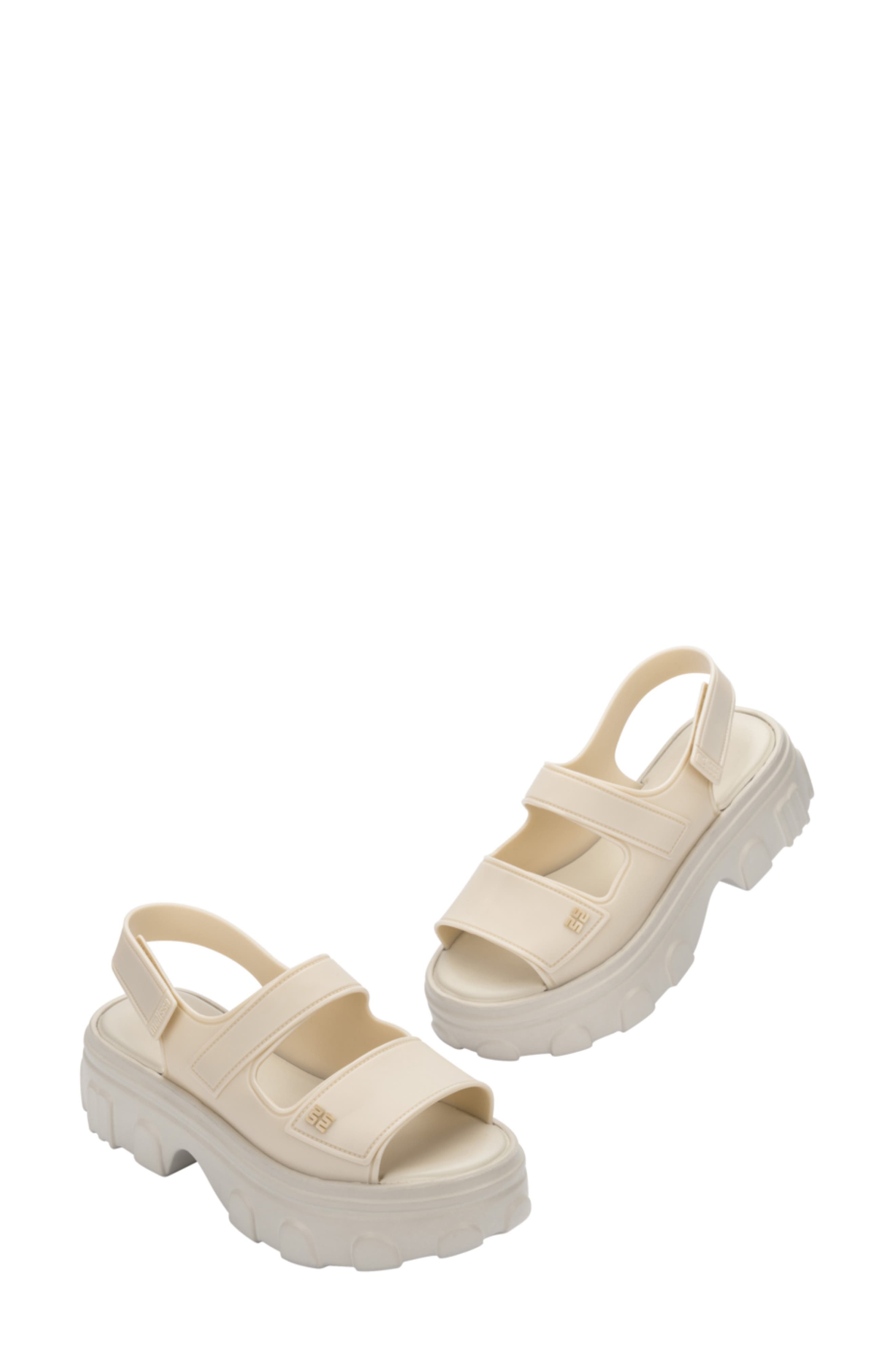 Melissa Ella Move Platform Sandal, Alternate, color, Light Beige