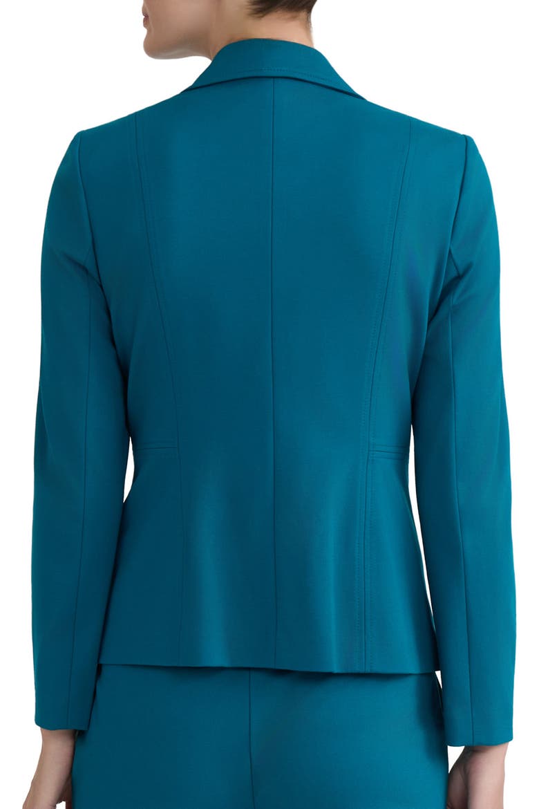 Notch Lapel Zip Pocket Blazer, Alternate, color, BOTTLE TEAL