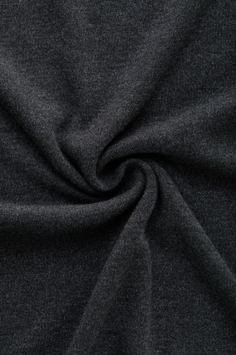 Heavyweight Viscose Interlock Long Sleeve Crewneck, Alternate, color, Black