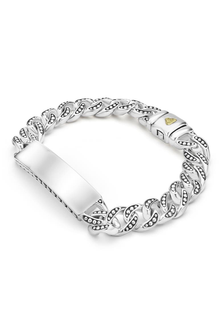 Men's Anthem ID Curb Chain Bracelet, Alternate, color, SILVER
