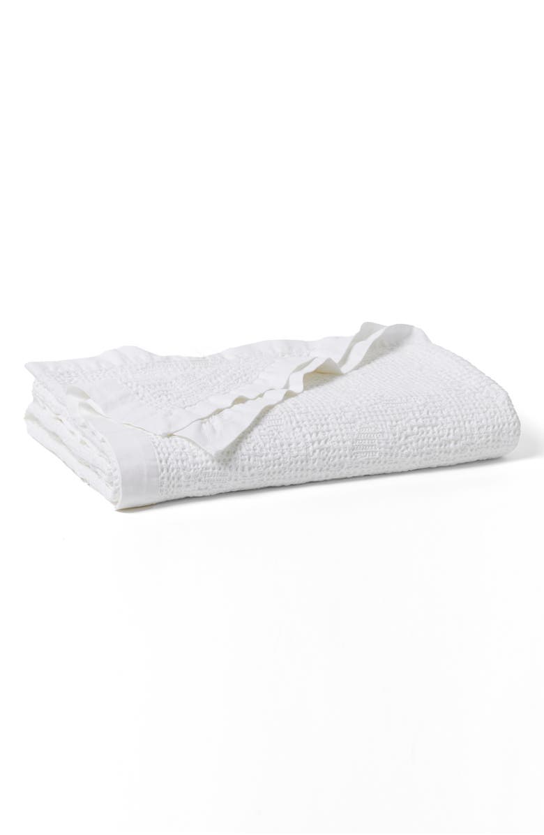 Coyuchi Reyes Organic Cotton Waffle Blanket, Main, color,