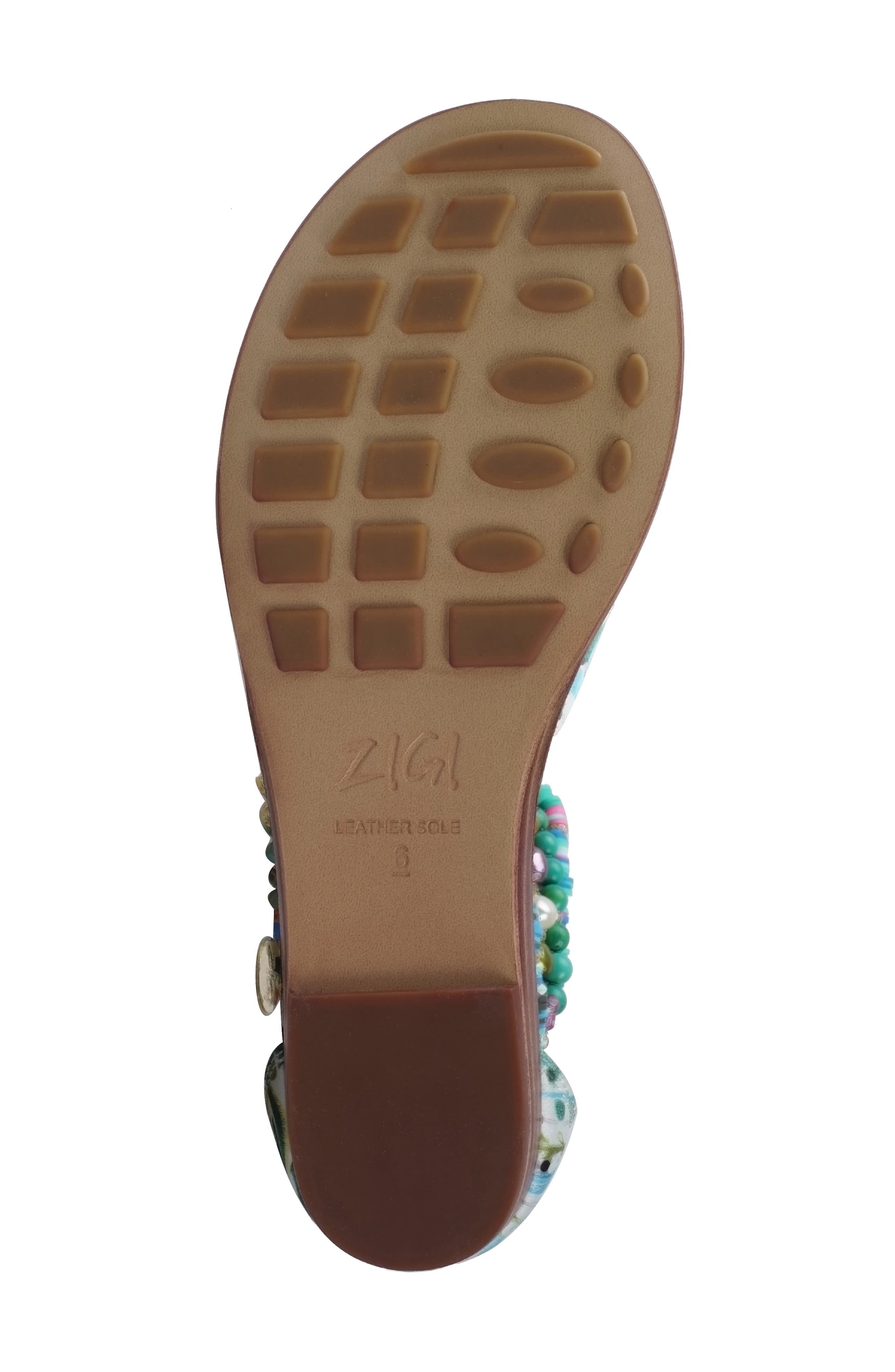Fabella Ankle Strap Sandal, Alternate, color, TURQUOISE MULTI FABRIC