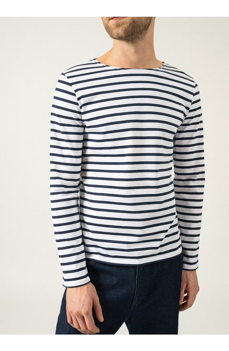 Saint James MINQUIERS MODERN - Breton Striped Shirt, Alternate, color, White/Navy