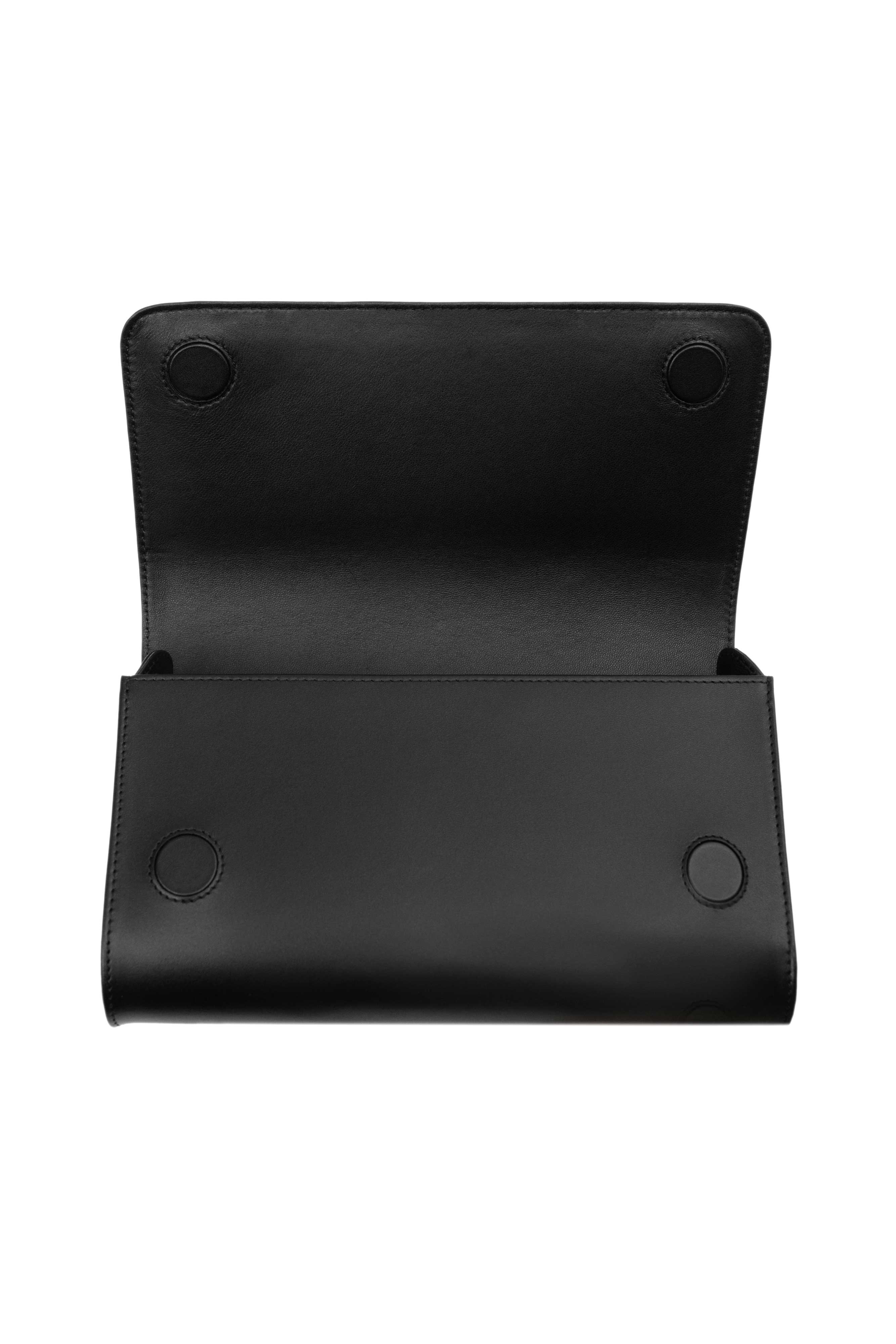 Le Rond Clutch, Alternate, color, WHITE / BLACK