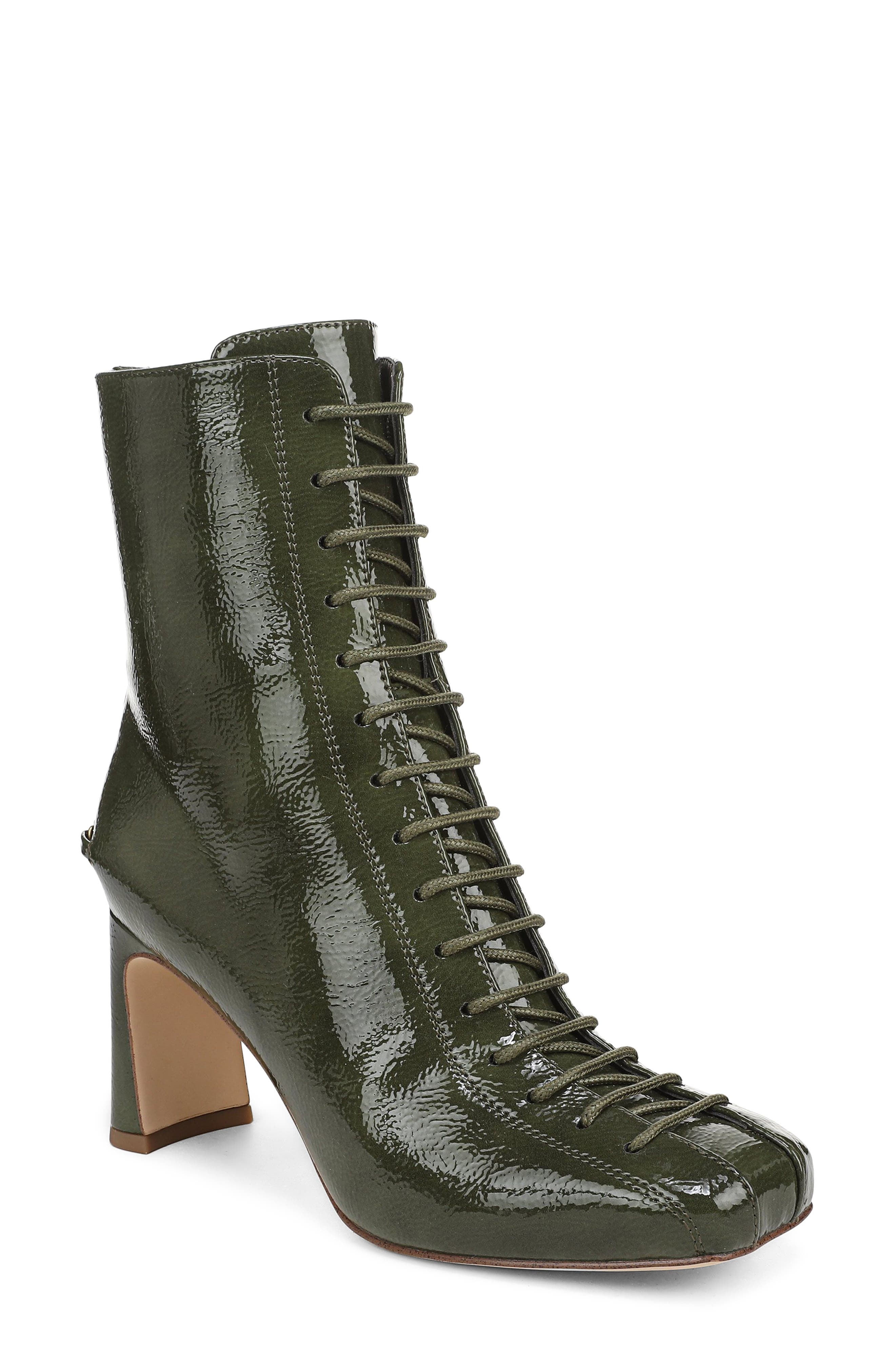 Kendra Block Heel Bootie, Main, color, OLIVE