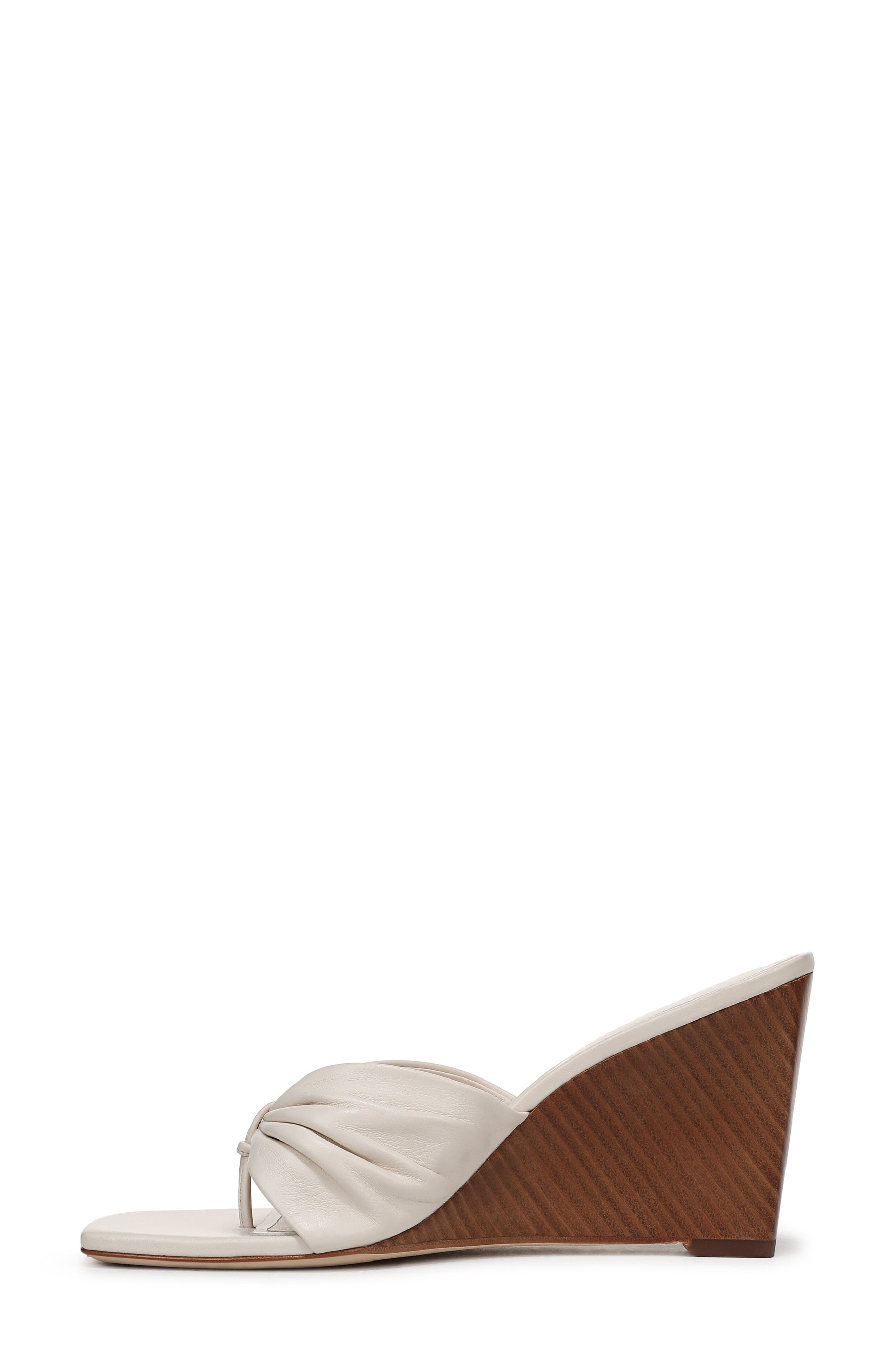 Veronica Beard Tullia Wedge Sandal, Alternate, color, Ecru