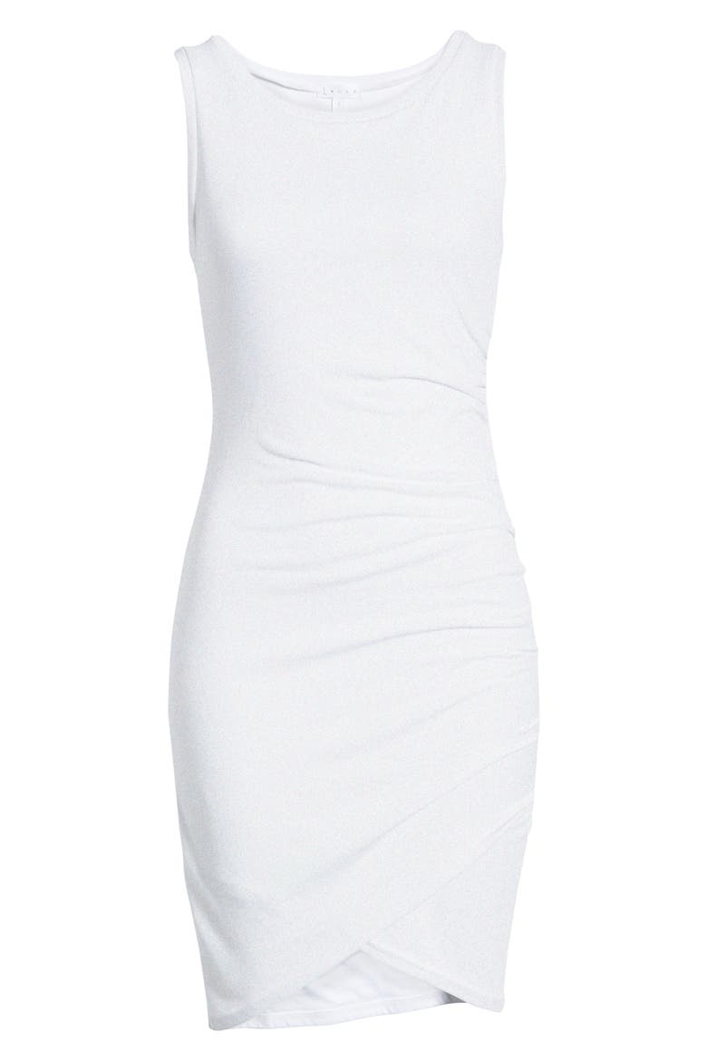 leith ruched tank dress Leith Ruched Body-Con Sleeveless Dress (Women)