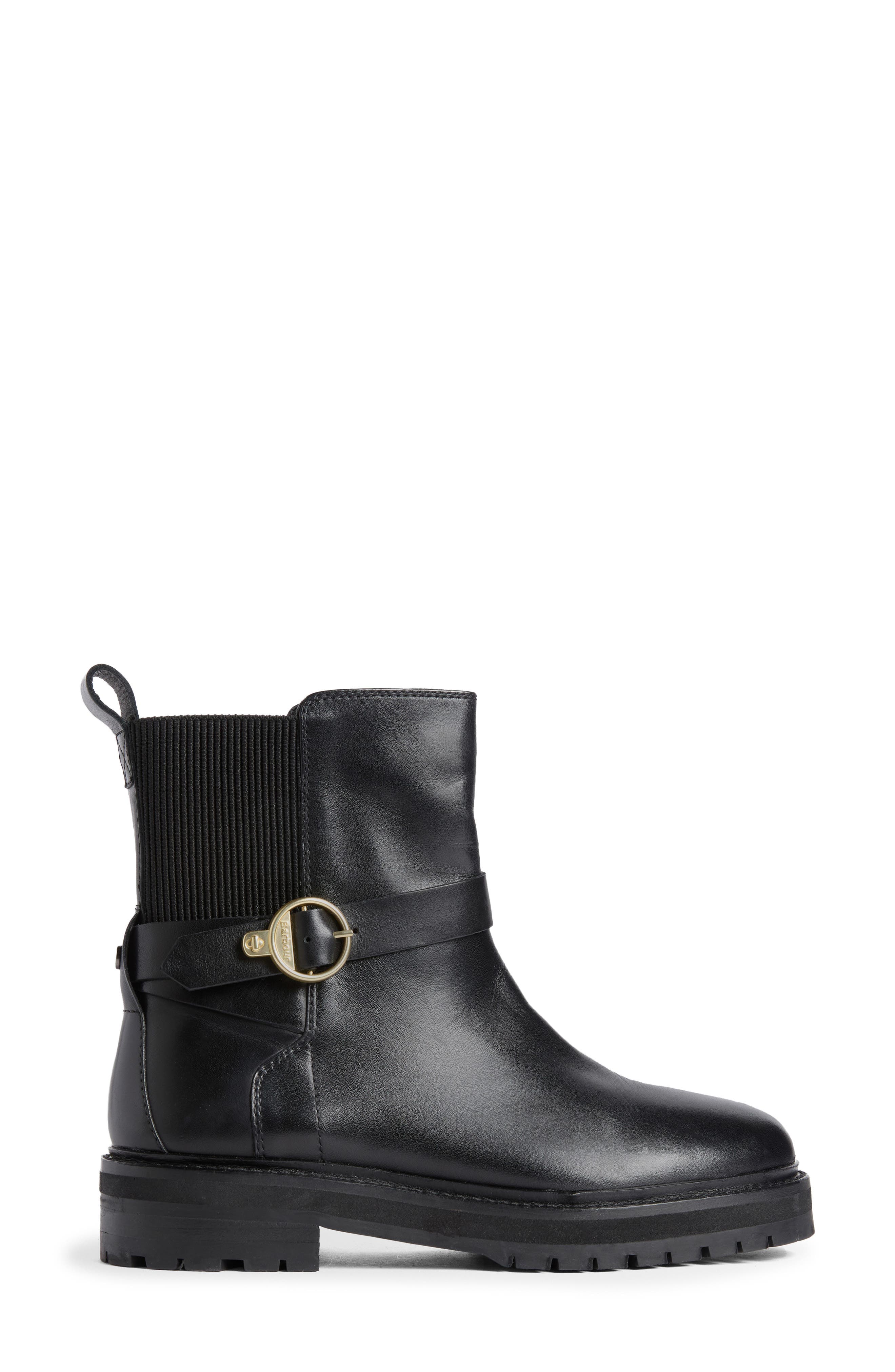 Alexandra Leather Boot, Alternate, color, BLACK