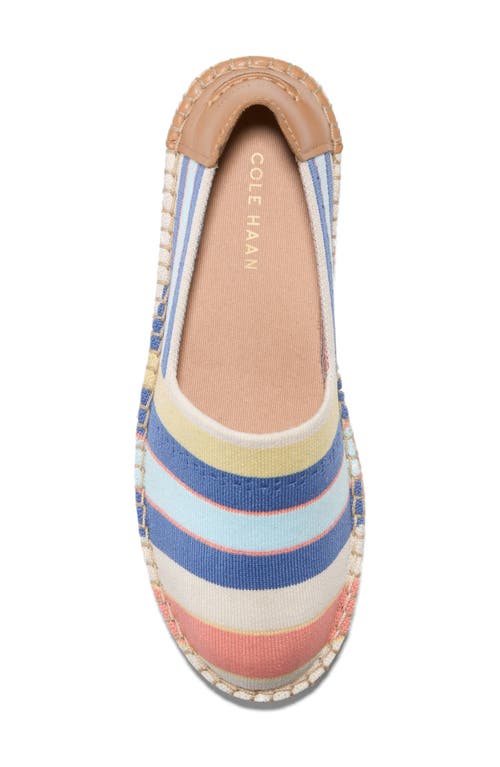 Shop Cole Haan Cloudfeel Stitchlite Espadrille Flat In Ivory/dessert Flow