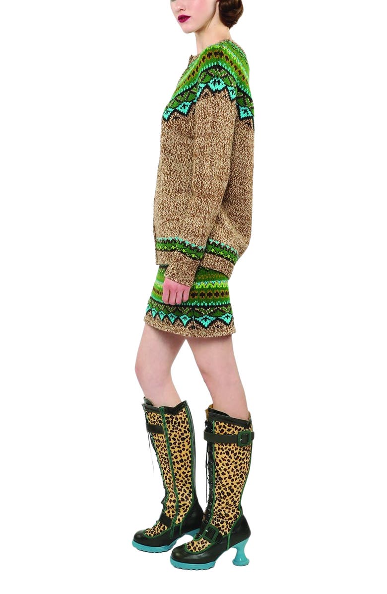 Anna Sui Plaid Sweaters Cardigan, Alternate, color, 