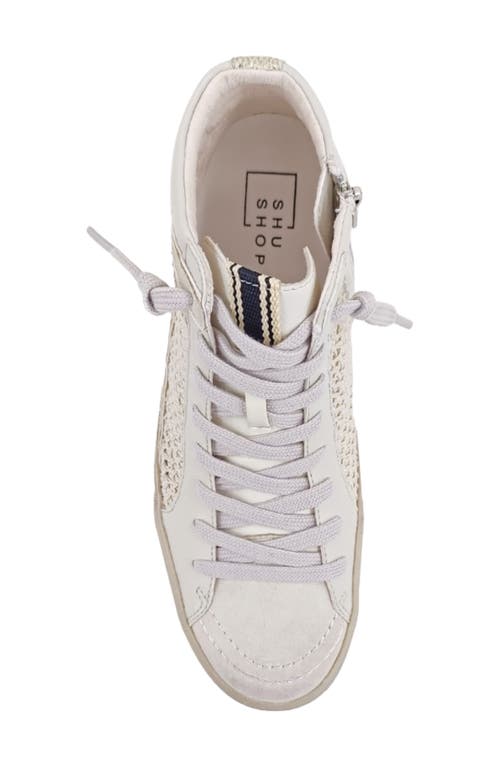 Shushop Samantha High Top Sneaker In Neutral