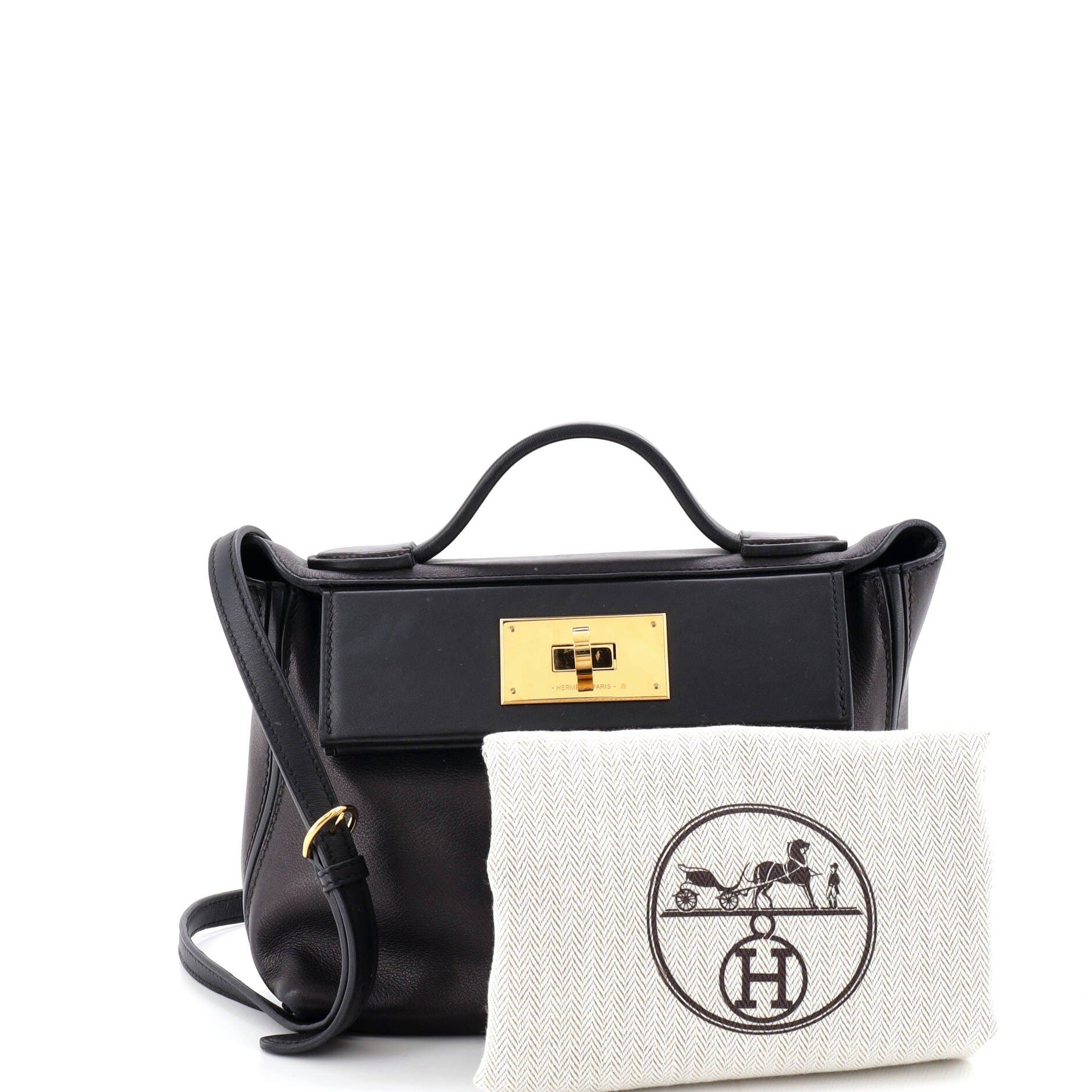 Pre-Owned Hermes 24/24 Bag Volupto with Swift 21, Alternate, color, Noir