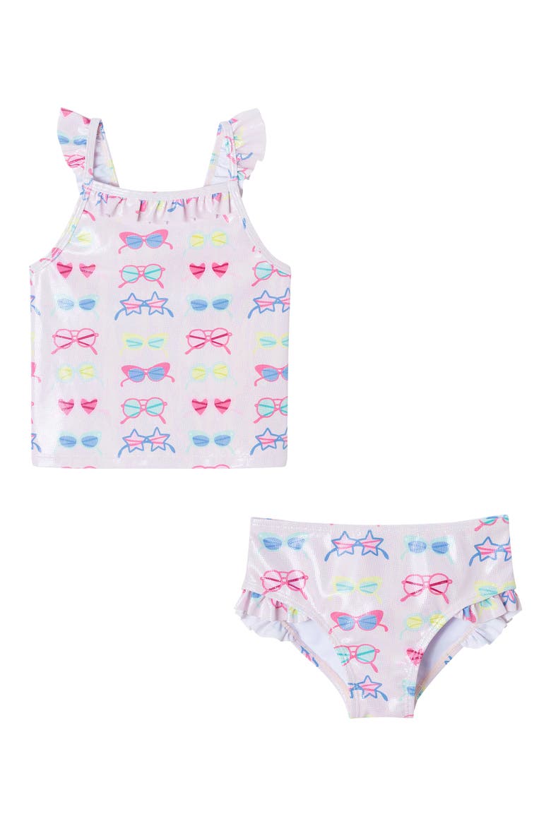 Kids' Foil Sunglasses Two-Piece Swimsuit, Main, color, FOIL