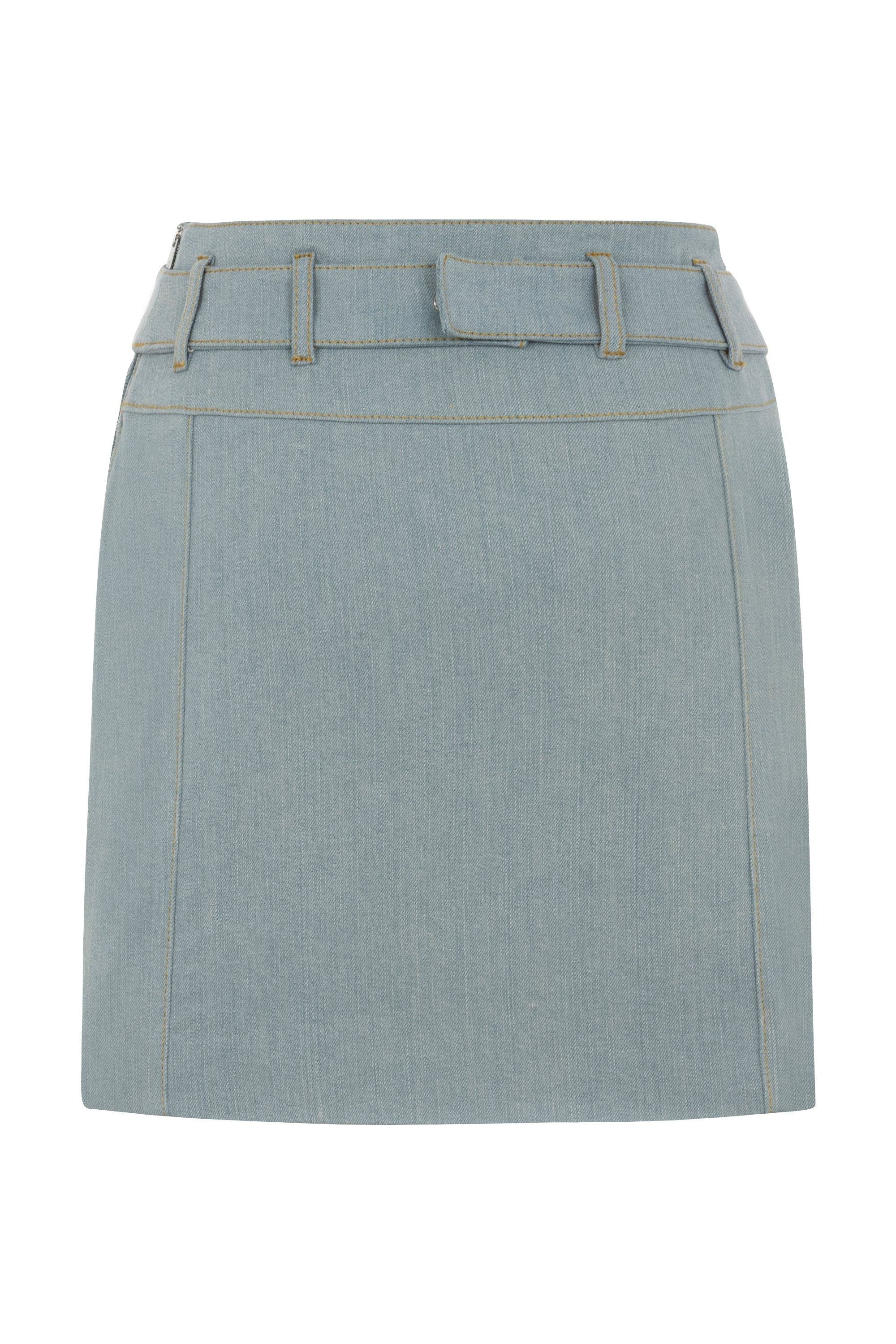 Monte J Logo Belted Skirt - image 2