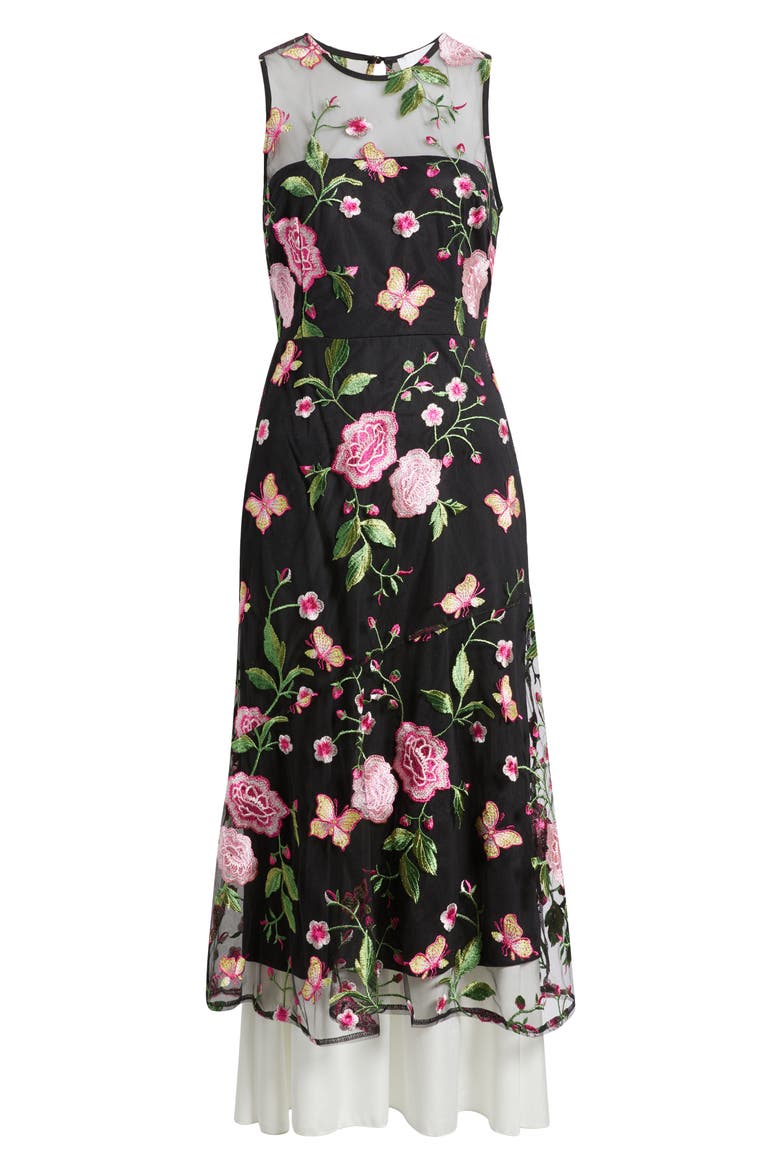 rose print fit and flare dress Vintamour Vintage Cottage Core Floral Print Petal Sleeve Fit Flare Dress,  Vacation Style Spring/Summer,Rose Pink Dress Vacation