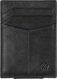 Johnston & Murphy Rhodes Leather Money Clip Card Case