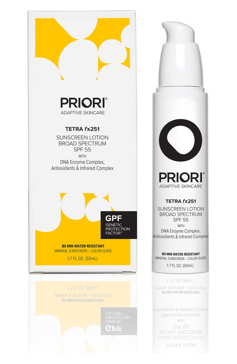 PRIORI Tetra fx251 Sunscreen Lotion Broad Spectrum SPF 55, Alternate, color, 