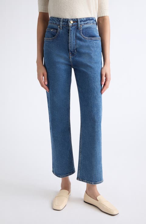 Hover High Waist Straight Leg Jeans