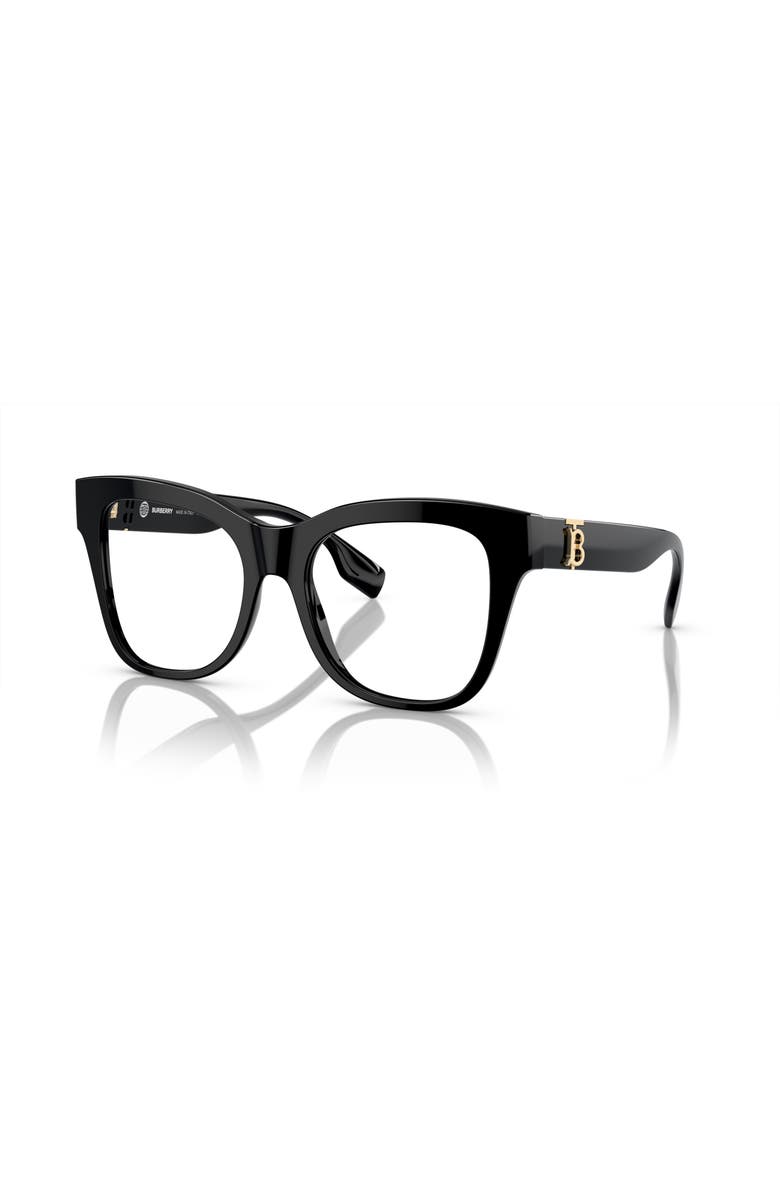 Burberry 52mm Square optical glasses, Main, color, Black