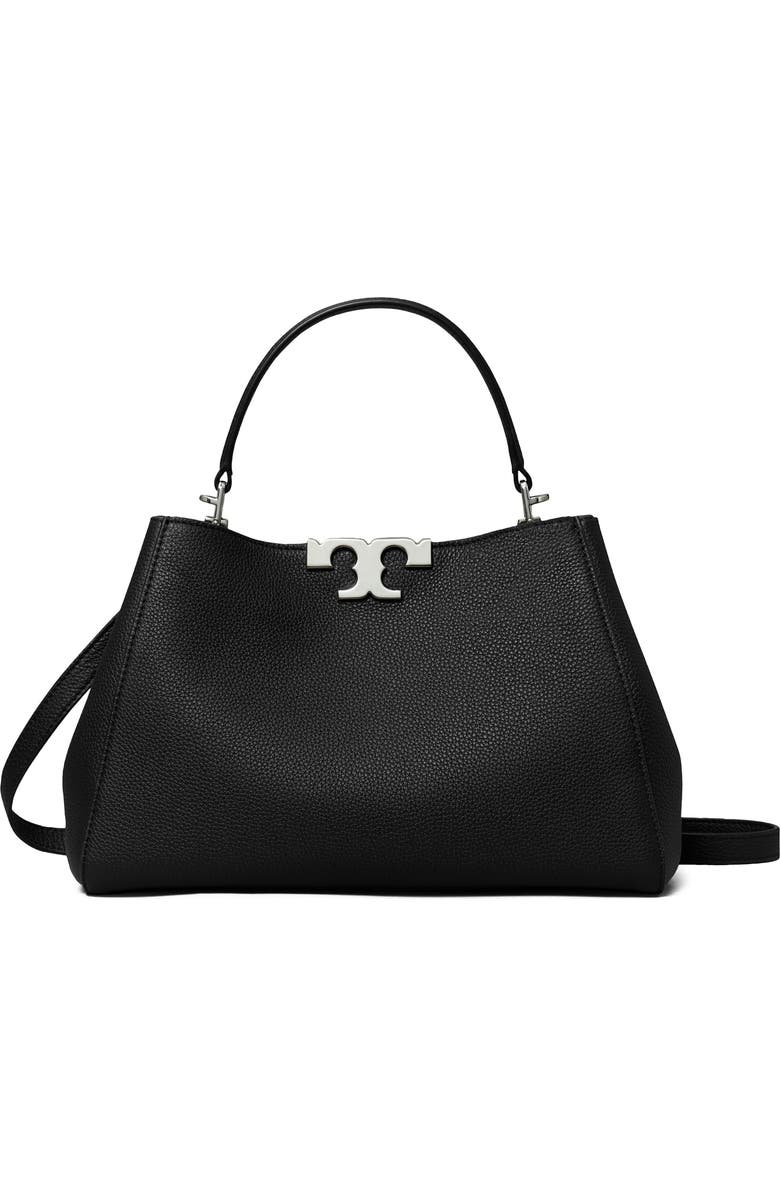 Tory Burch Medium Eleanor Satchel, Main, color, Black