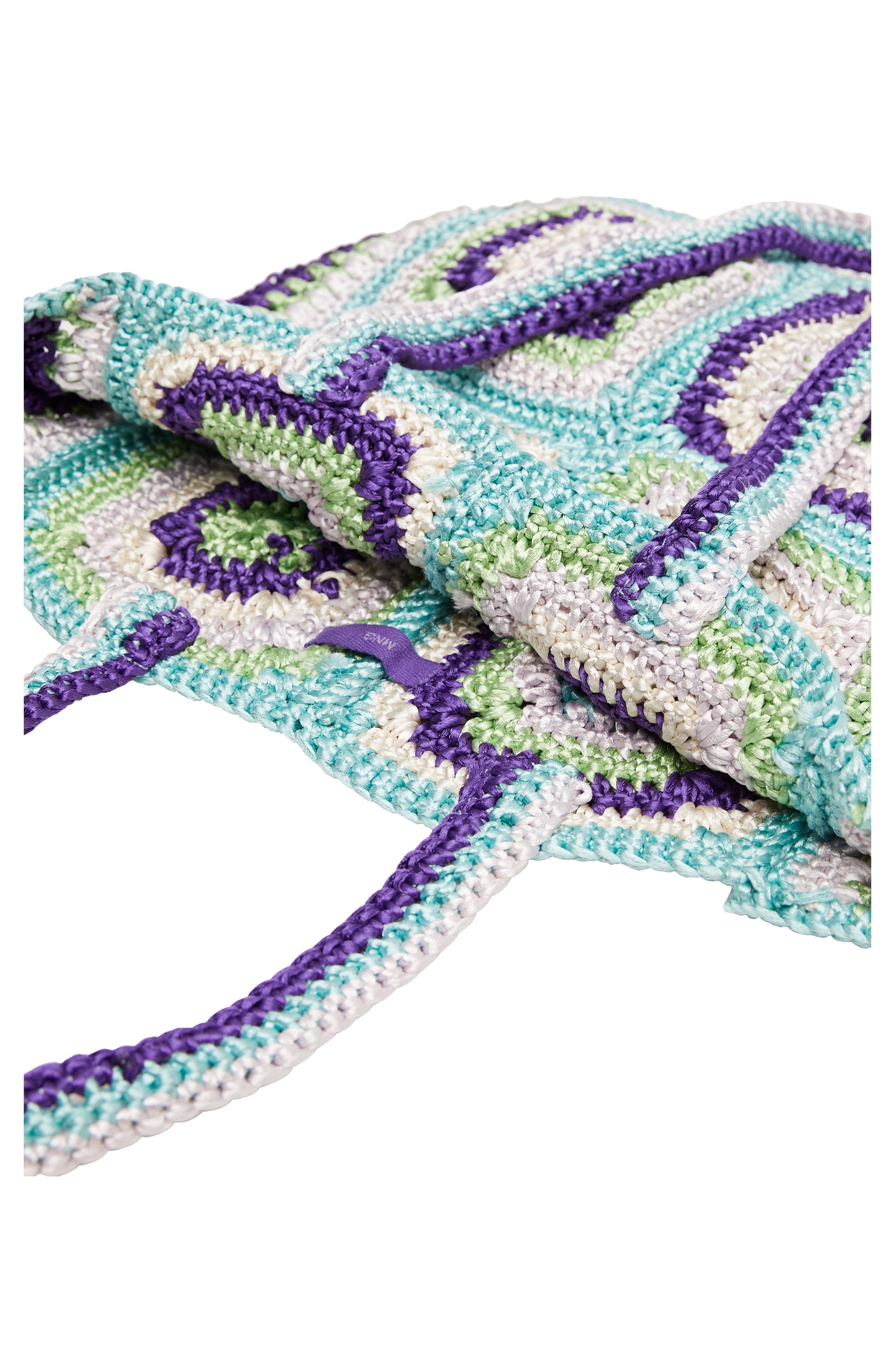 MANGO Crochet Shopper Bag, Alternate, color, 