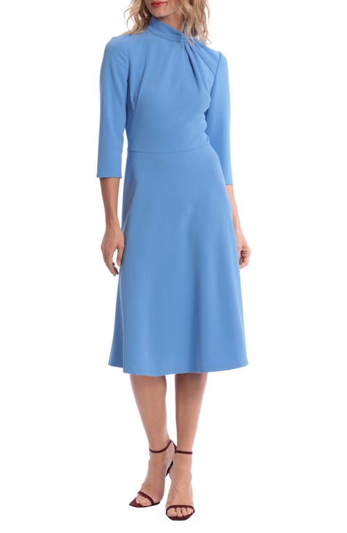 Donna Morgan For Maggy Twist Collar Fit & Flare Dress