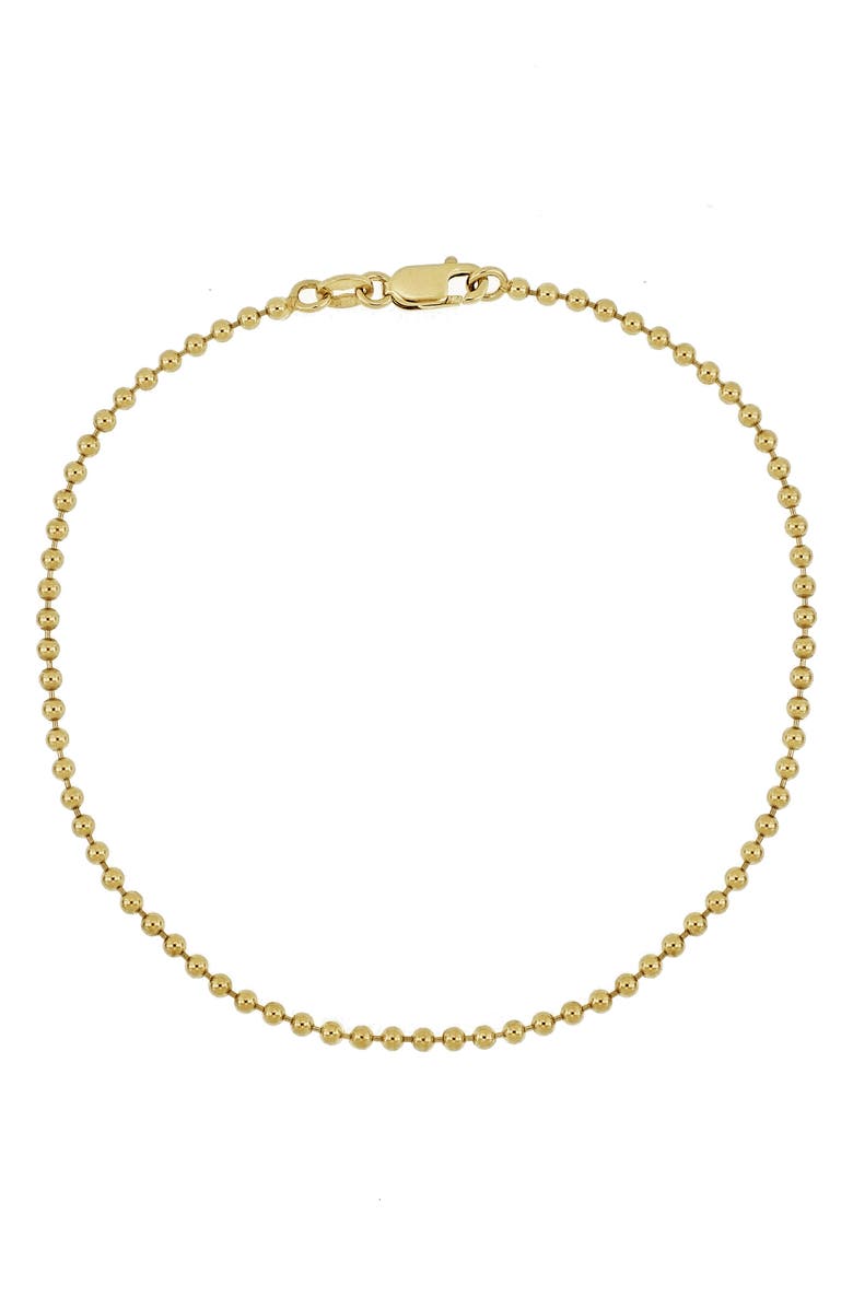 Bony Levy Men's 14K Gold Ball Chain Bracelet, Main, color,