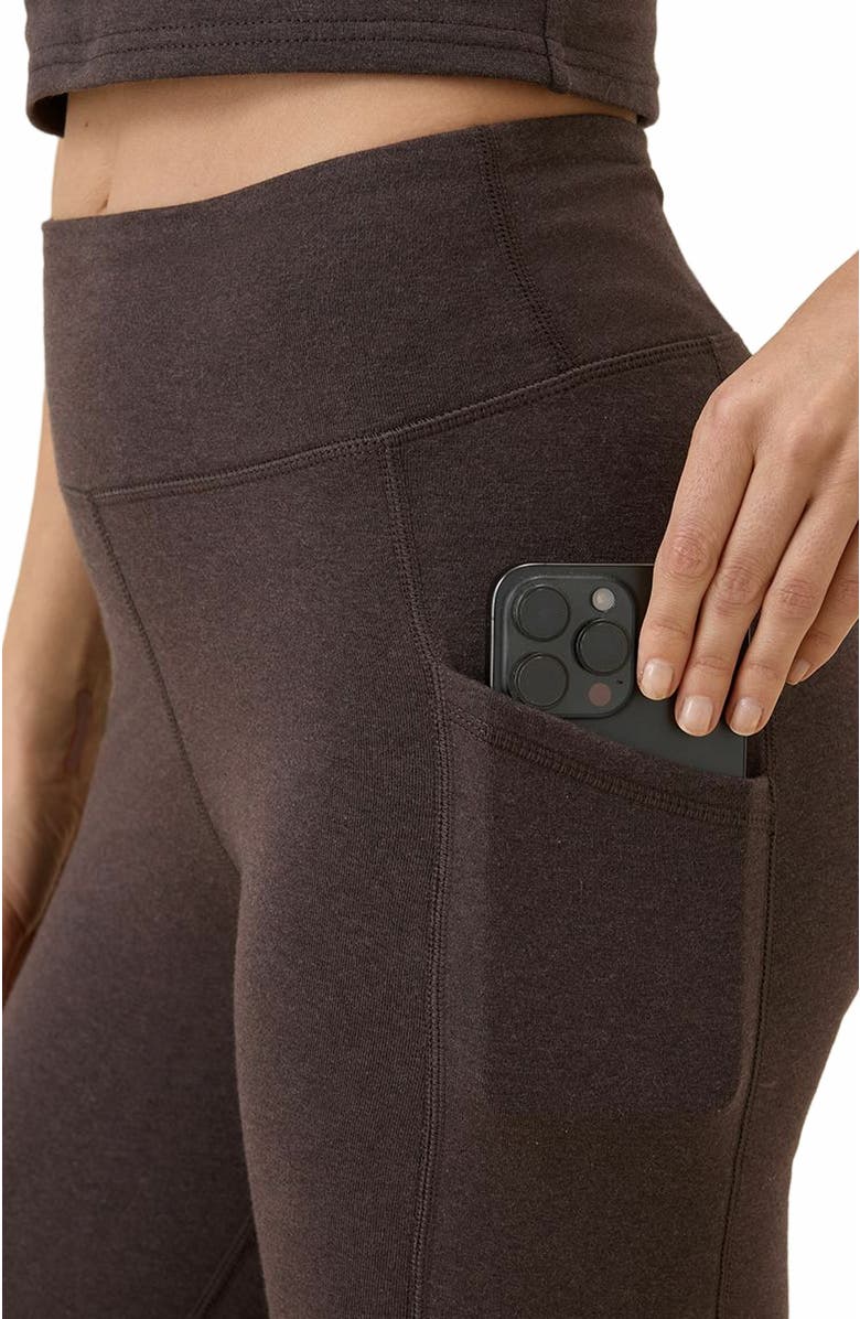 Pact On the Go-To Pocket Legging, Alternate, color, Chocolate Heather
