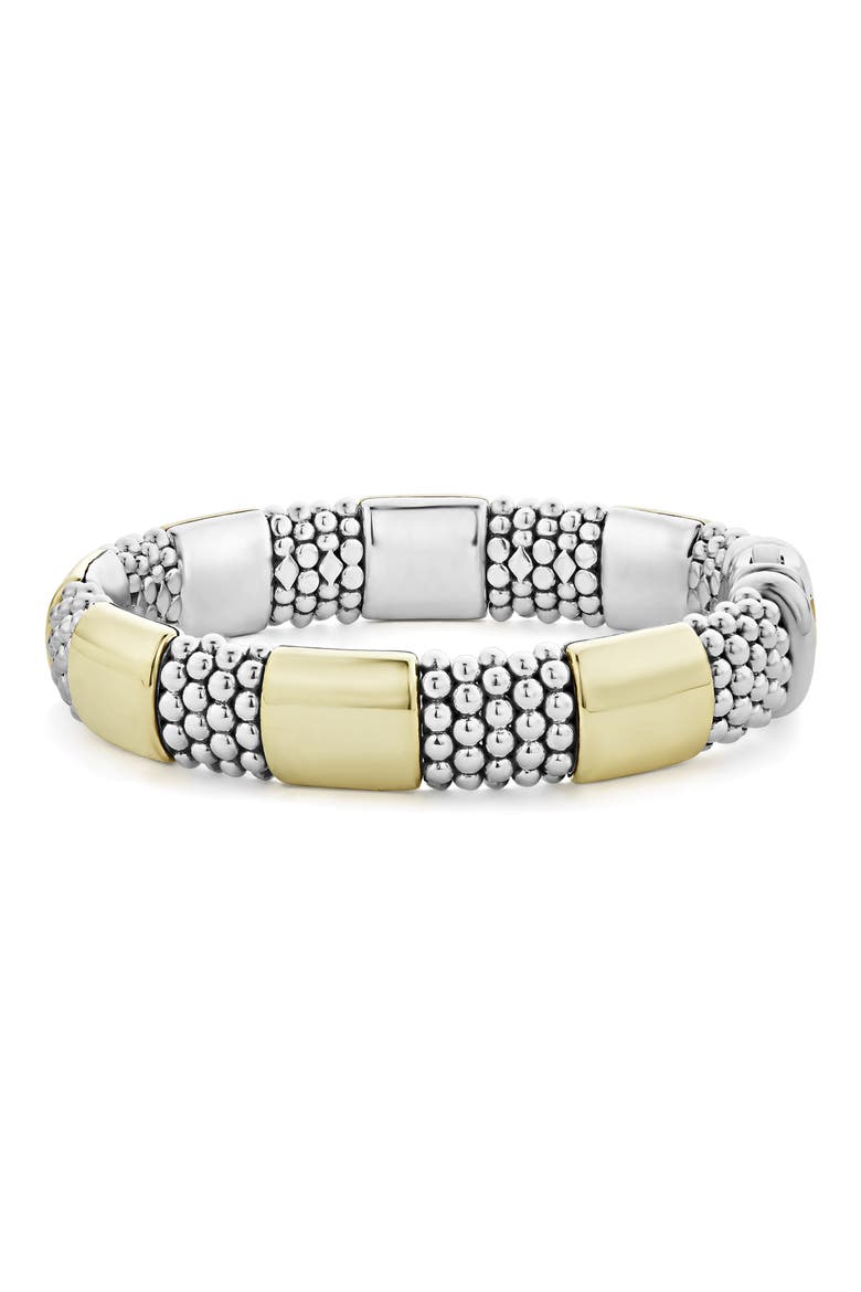 Caviar High Bar Rope Bracelet, Alternate, color, SILVER/ GOLD