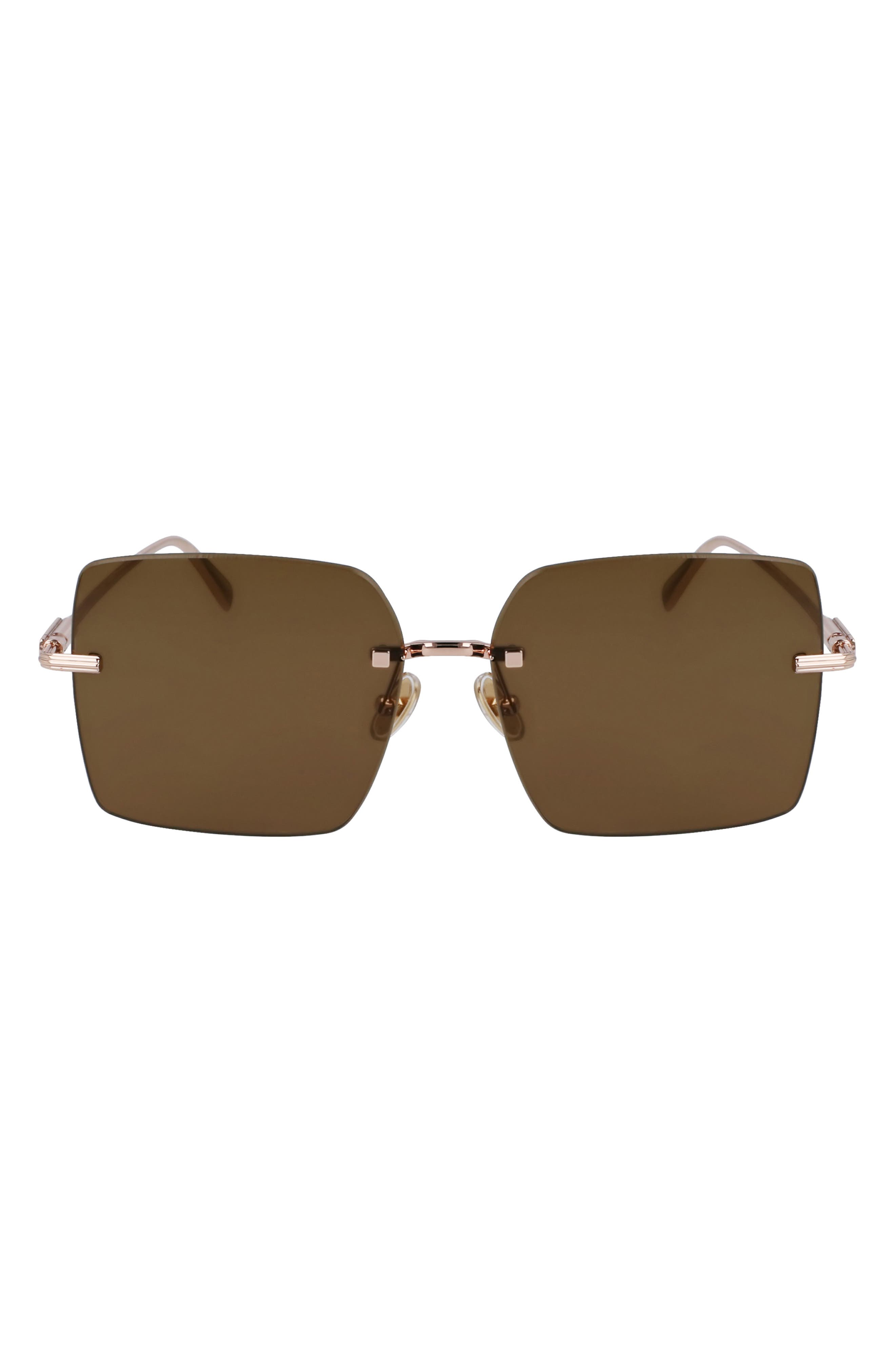 FERRAGAMO Prisma 60mm Rectangular Sunglasses