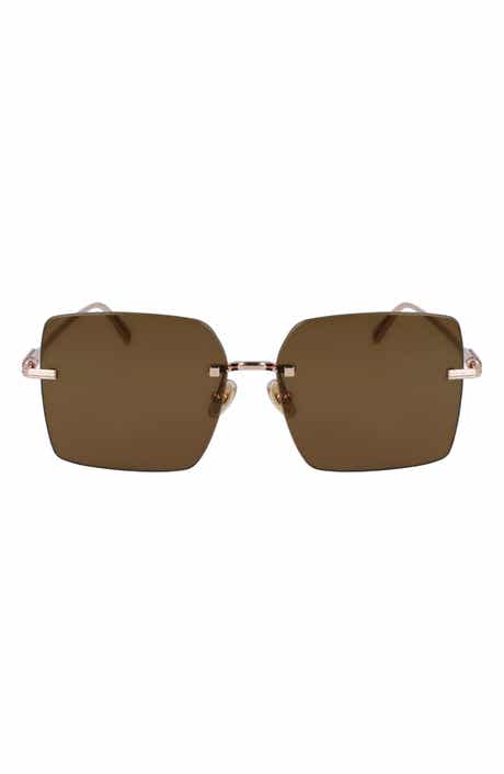 FERRAGAMO Prisma 60mm Rectangular Sunglasses