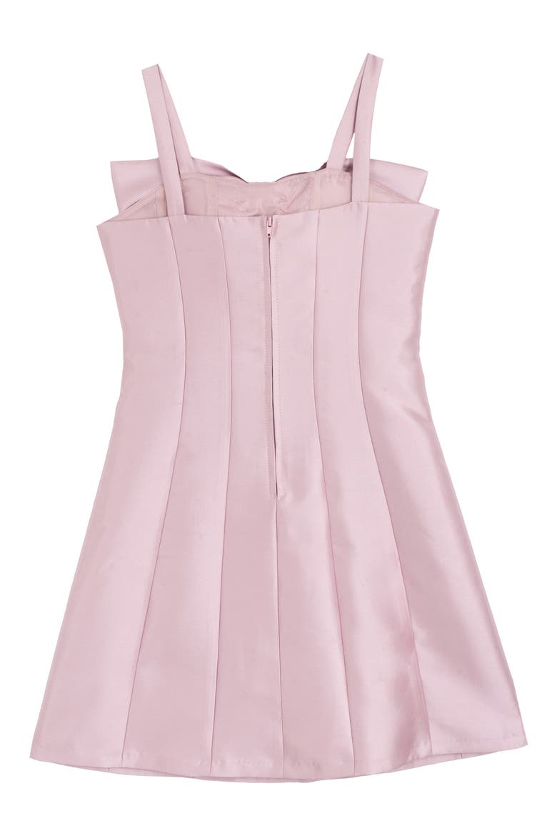 Kids' Bow Paneled Dress, Alternate, color, MAUVE