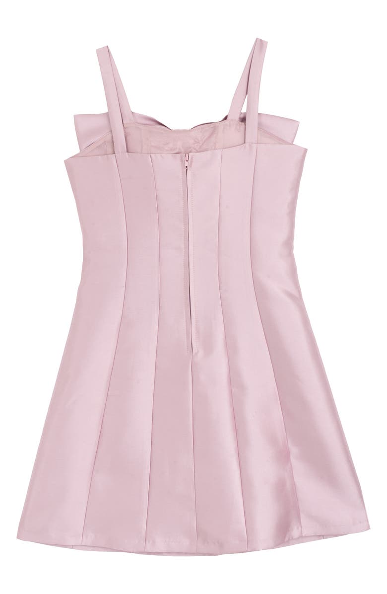 Rare Editions Kids' Bow Paneled Dress, Alternate, color, Mauve