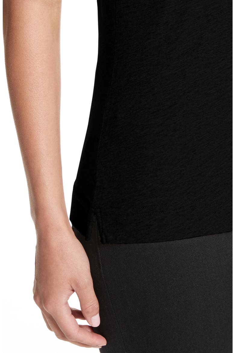 V-Neck T-Shirt, Alternate, color, BLACK