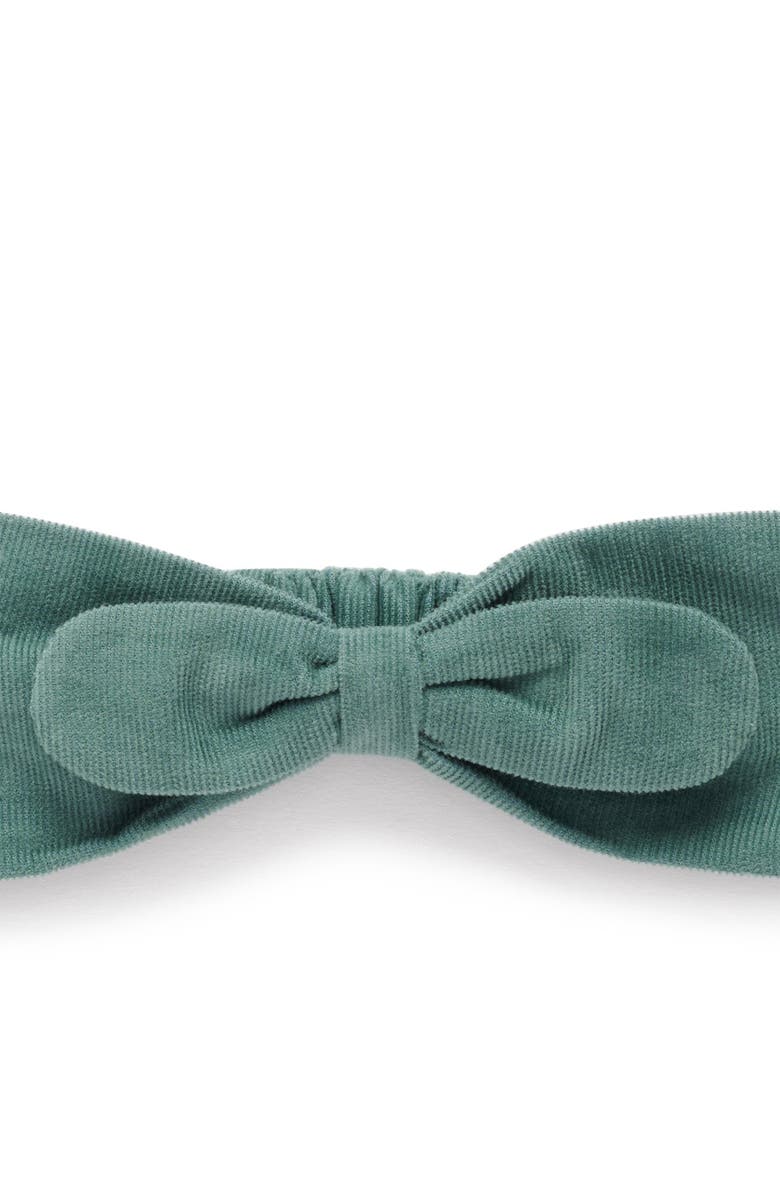 Purebaby Corduroy Pinnie & Headband Set, Alternate, color, Apple Broderie