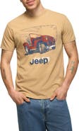 Lucky Brand Jeep Drawing Cotton Graphic T-Shirt