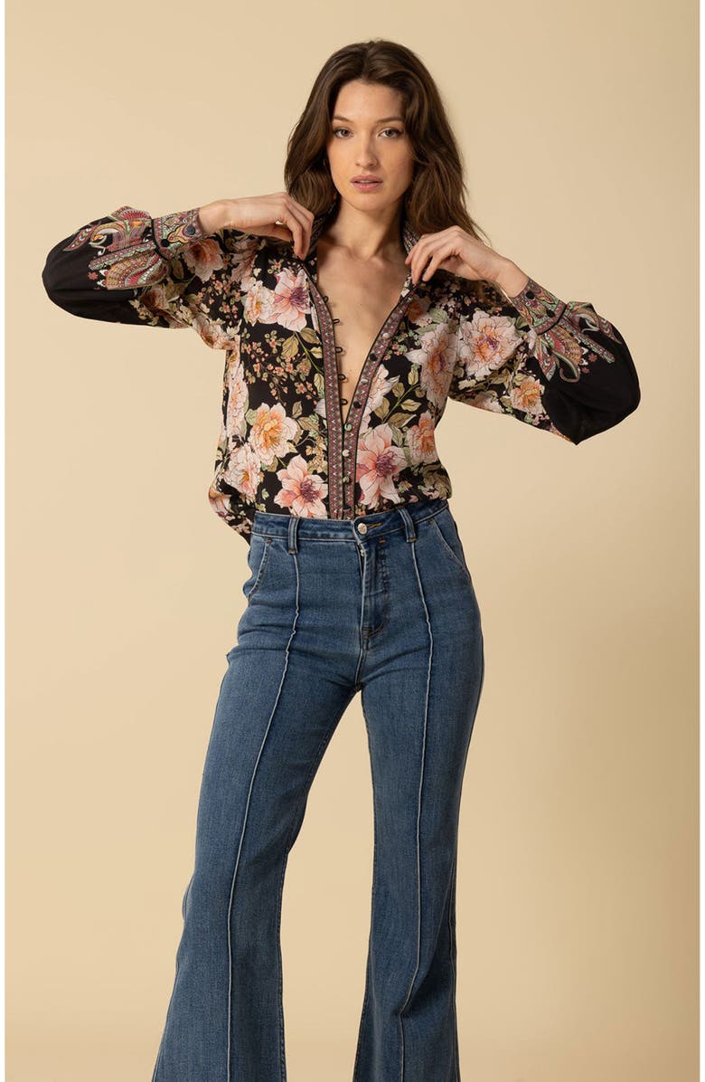 Hale Bob Hanna Silk Top, Alternate, color,